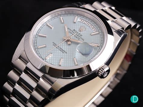 rolex daydate 40 platinum|rolex day date platinum price.